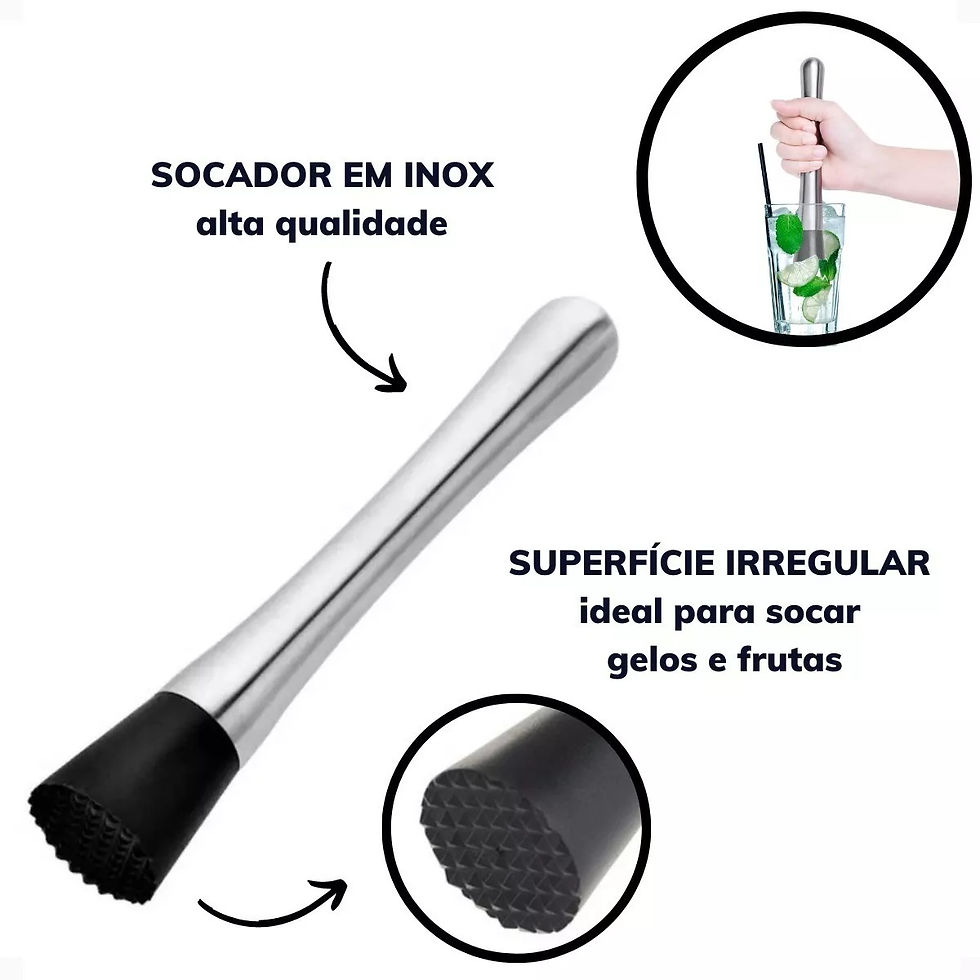 Miniatura: Kit Bar Coqueteleira 6 peças Inox