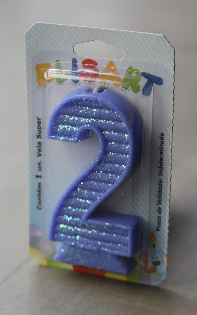 Miniatura: Vela Super Glitter Azul