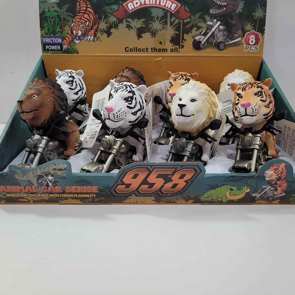Miniatura: Moto Animais Motoqueiro Selvagem Fricção