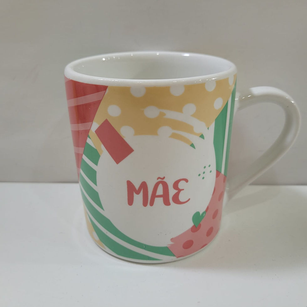 Miniatura: Caneca Porcelana Decorada Mãe 300ml