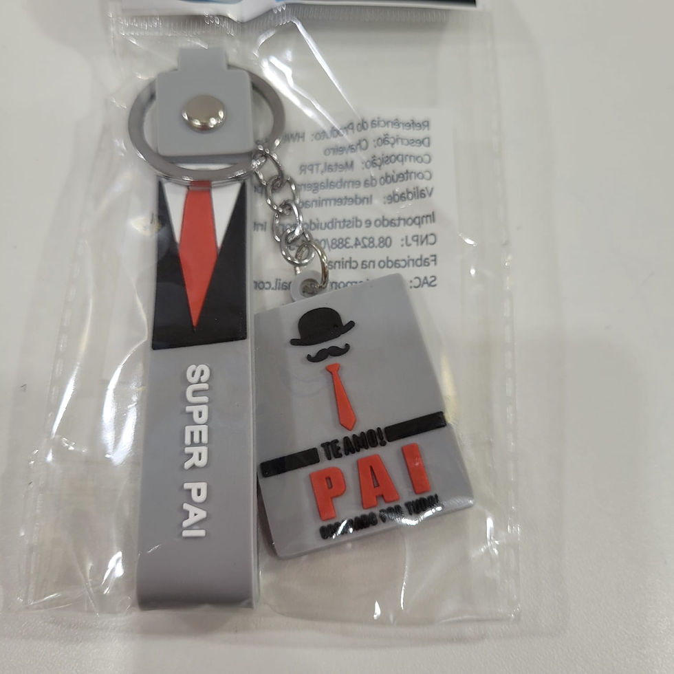 Miniatura: Chaveiro Emborrachado Pai