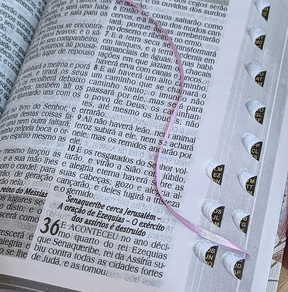 Miniatura: Bíblia Sagrada Letra Hipergigante Rosa com Botão e Caneta