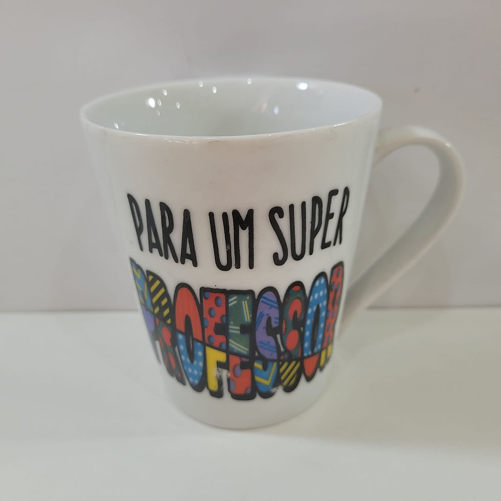 Miniatura: Caneca Porcelana Decorada 290ml