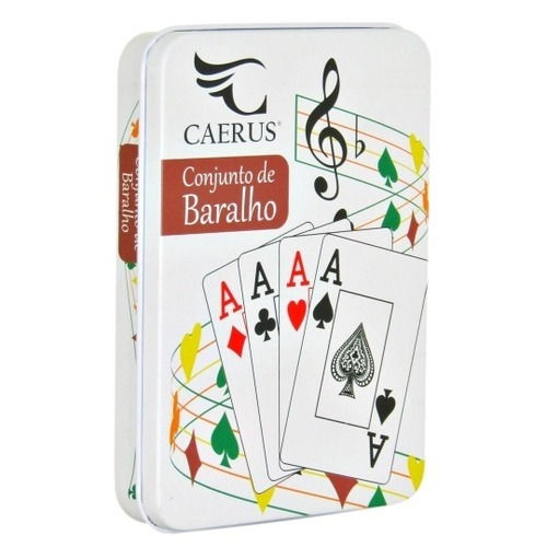 Miniatura: Baralho Plastificado com Lata Caerus
