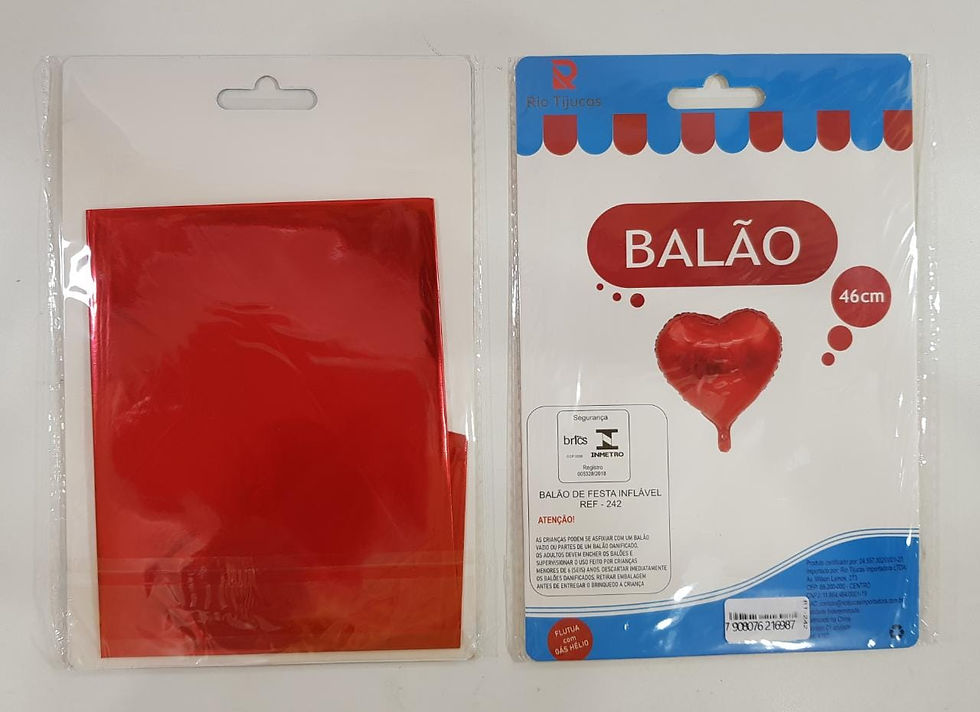 Miniatura: Balão Metalizado Coração Vermelho