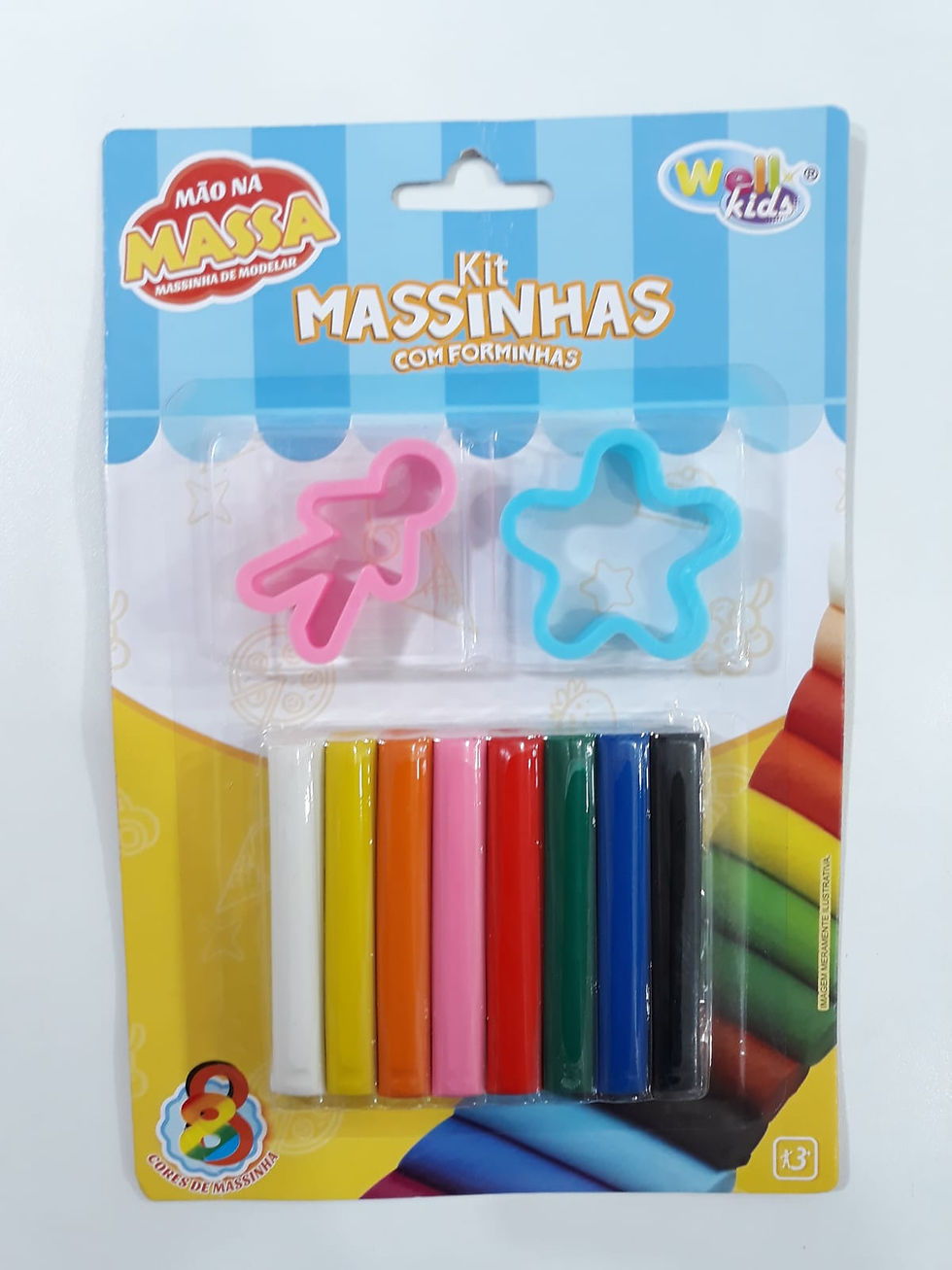 Miniatura: Kit Massinhas de Modelar com Forminhas Wellkids