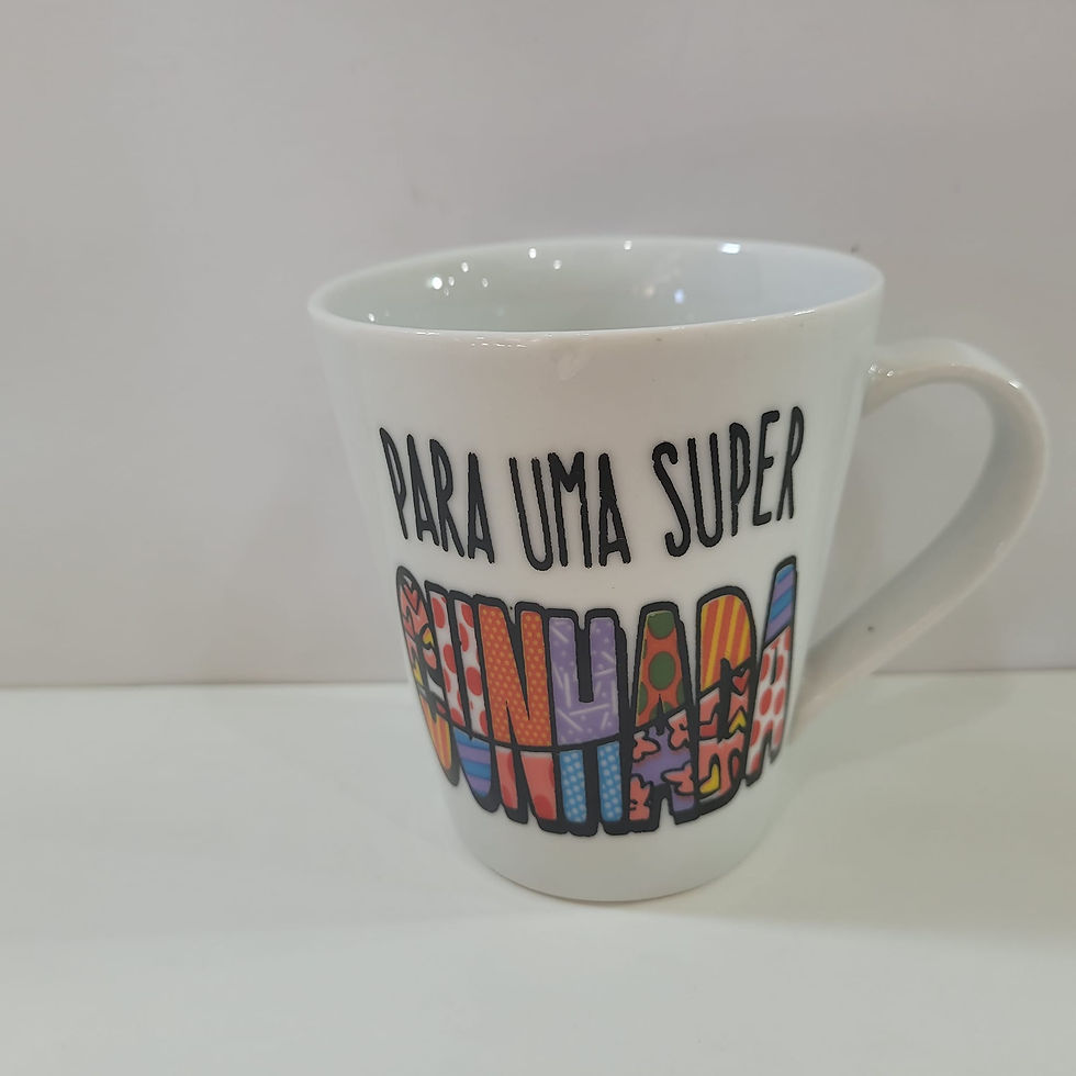 Miniatura: Caneca Porcelana Decorada 290ml