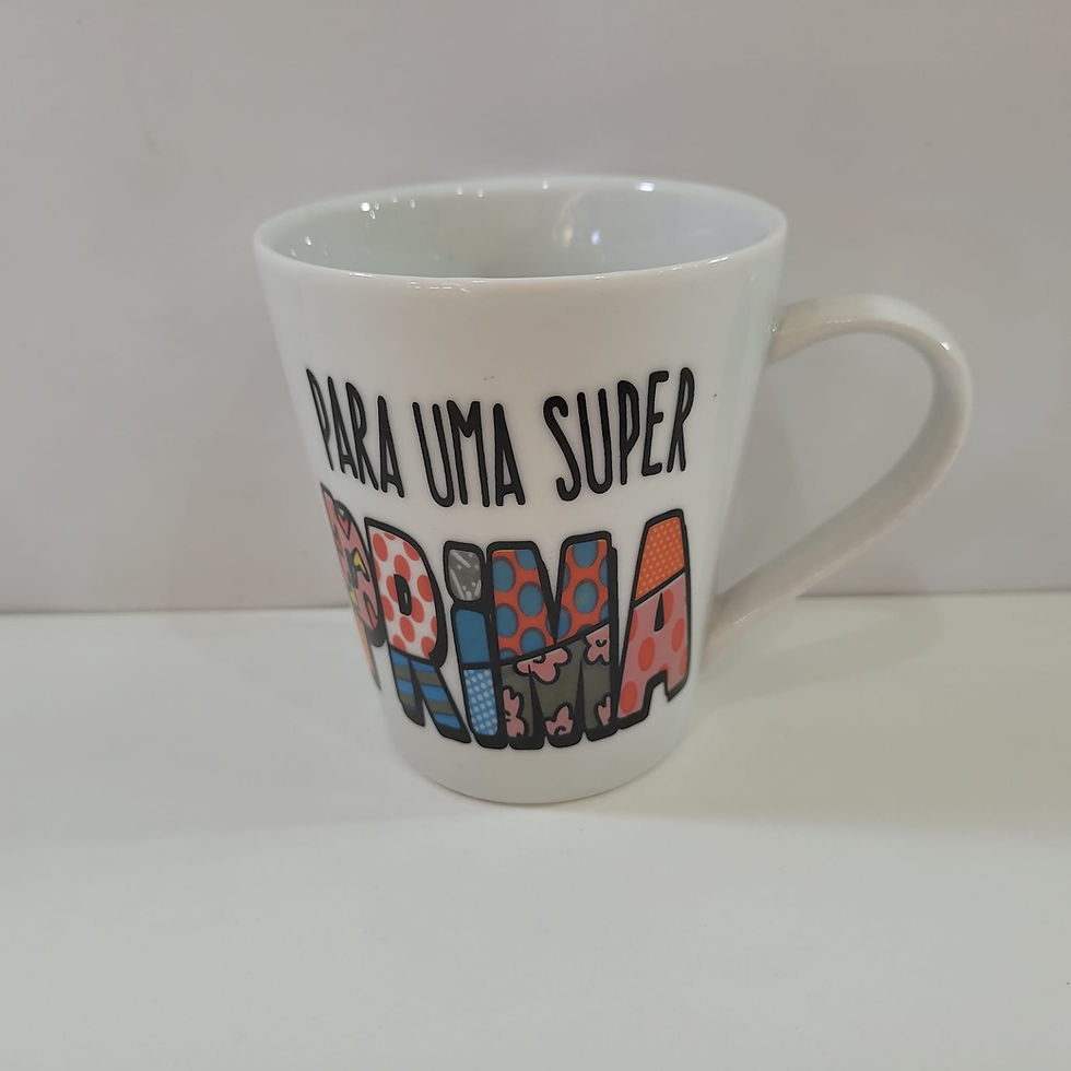Miniatura: Caneca Porcelana Decorada 290ml