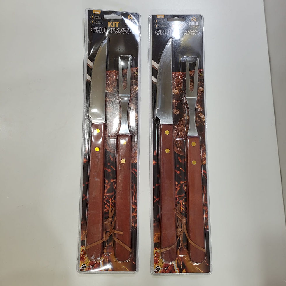 Miniatura: Kit Churrasco Garfo e Faca 38cm Nix House