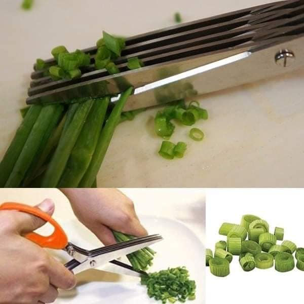 Miniatura: Tesoura Salada Tempero 5 Lâminas Inox