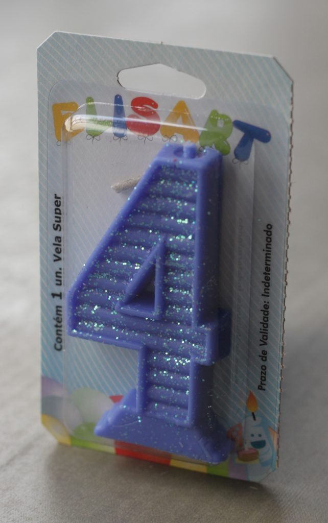 Miniatura: Vela Super Glitter Azul