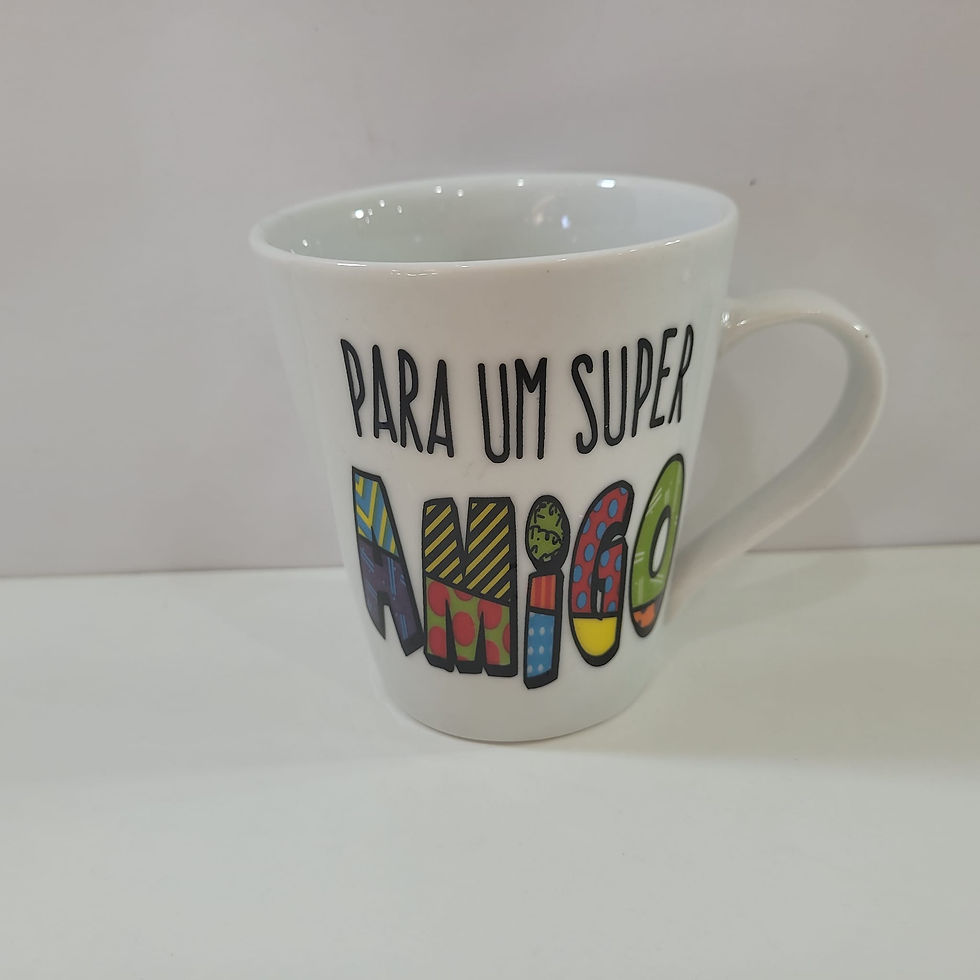 Miniatura: Caneca Porcelana Decorada 290ml
