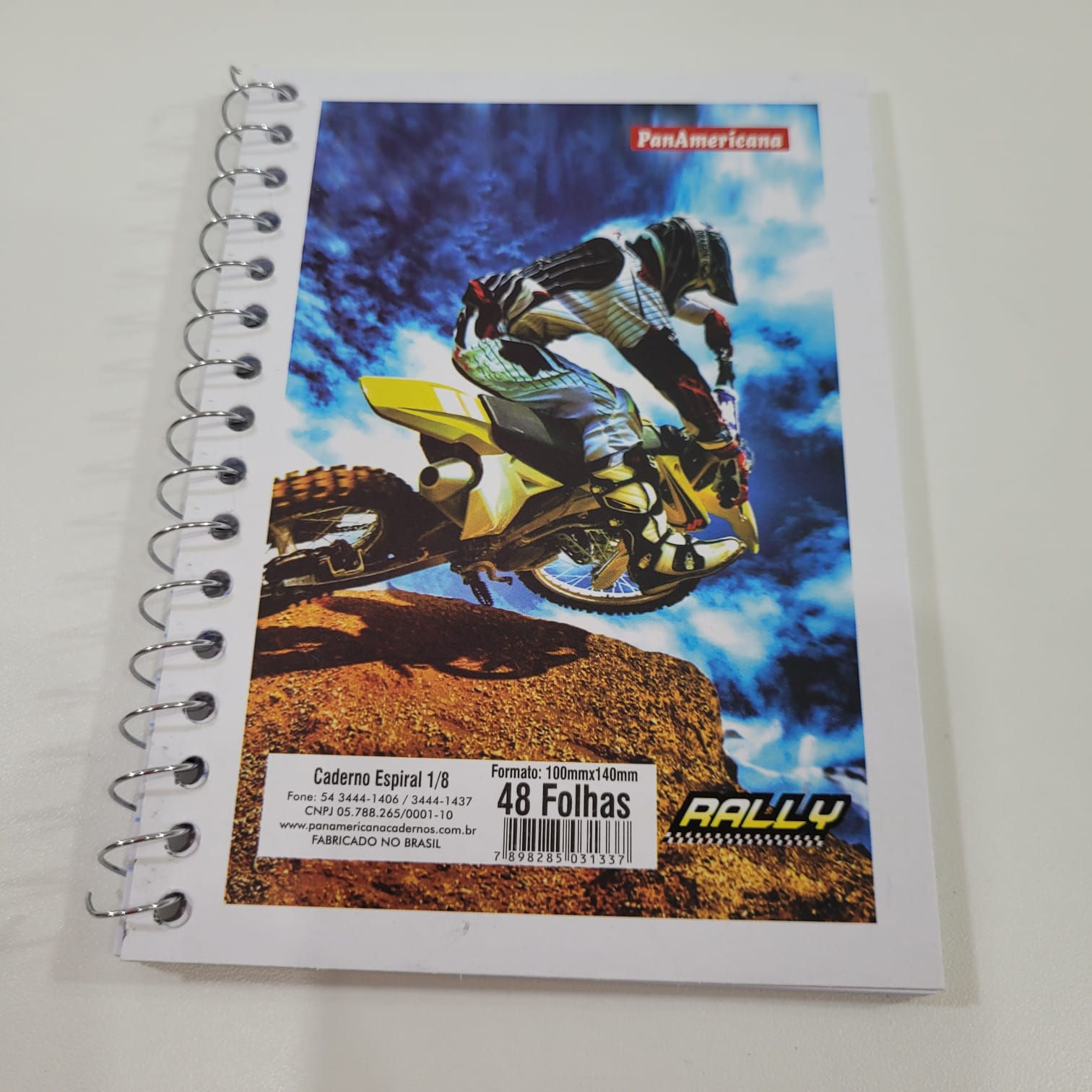 Caderneta Flexível Espiral 10X14cm 48 folhas Panamericana