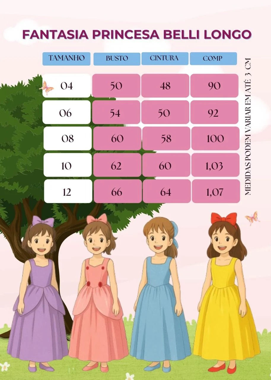 Miniatura: Fantasia Princesa Belli Cinderela