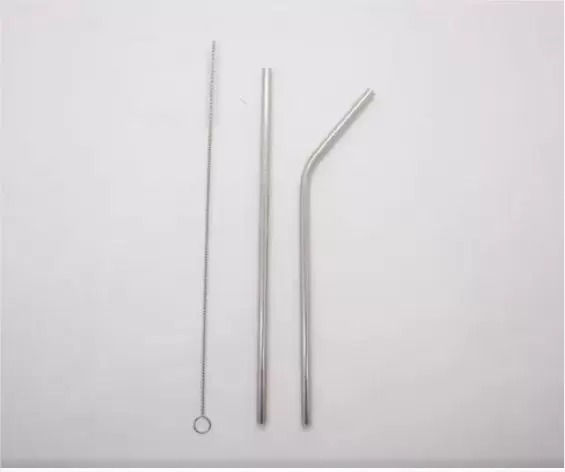 Miniatura: Canudo Inox 2 peças e Escova para Limpeza Ke Home