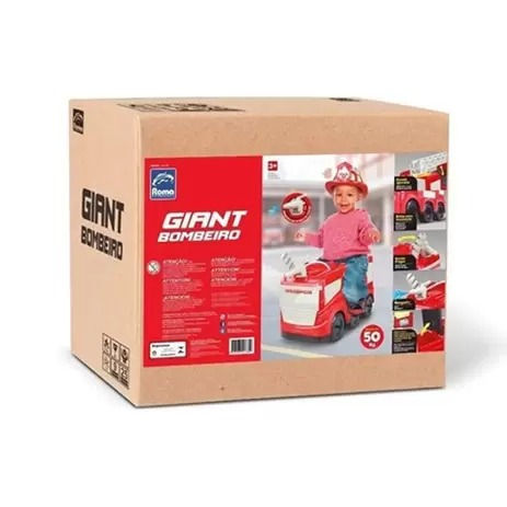 Miniatura: Caminhão Giant Bombeiro Infantil Lança Água