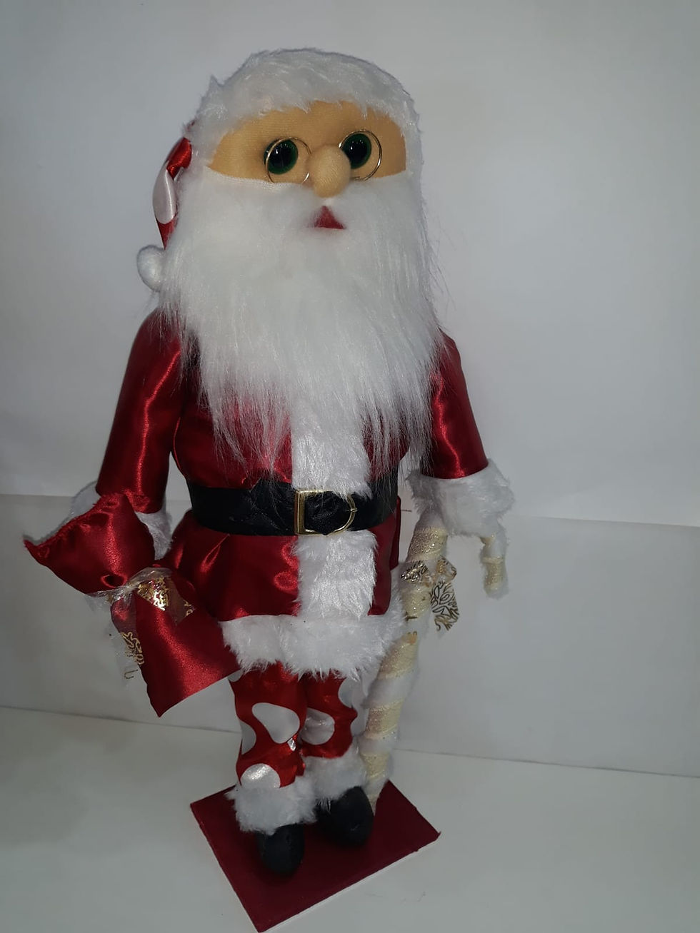 Miniatura: Papai Noel Médio 52cm de Tecido com Base