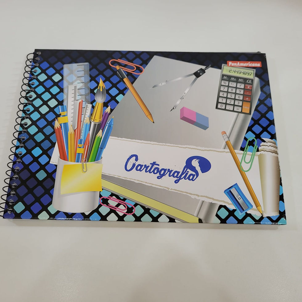 Miniatura: Caderno de Cartografia Caderno de Desenho Capa Dura 48 folhas