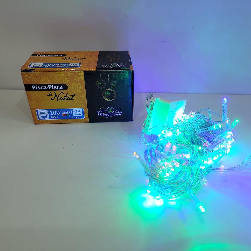 Miniatura: Pisca 100 Leds Colorido 9 metros 8 funções