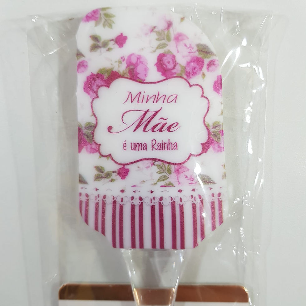 Miniatura: Espátula Culinária Silicone Decorada Mãe
