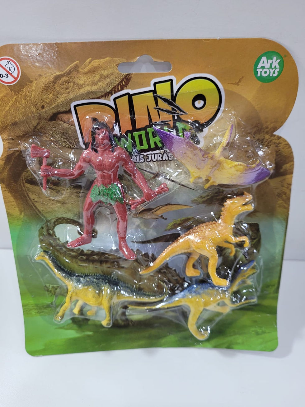 Miniatura: Cartela Dino com Homem das Cavernas Ark Toys