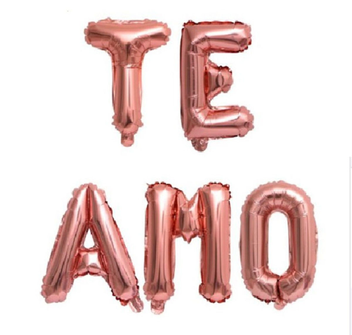 Balão Metalizado Te Amo Rose Letras