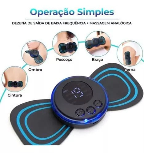 Miniatura: Mini Massageador Elétrico Portátil Recarregável