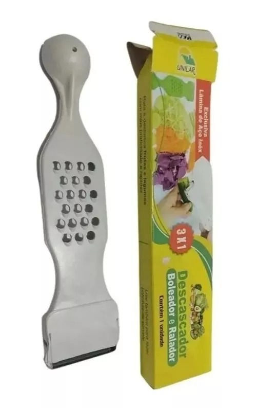 Miniatura: Descascador Ralador Boleador De Frutas Legumes 3 Em 1 Unilar