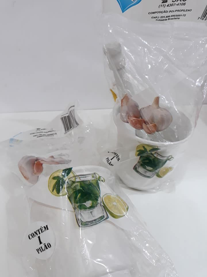 Miniatura: Pilão Plástico com Socador para Caipirinha