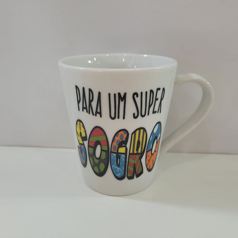 Miniatura: Caneca Porcelana Decorada 290ml