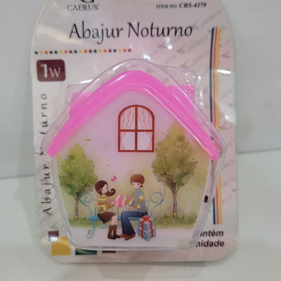 Miniatura: Luminária Abajur de Tomada Casinha 7,5cm Caerus