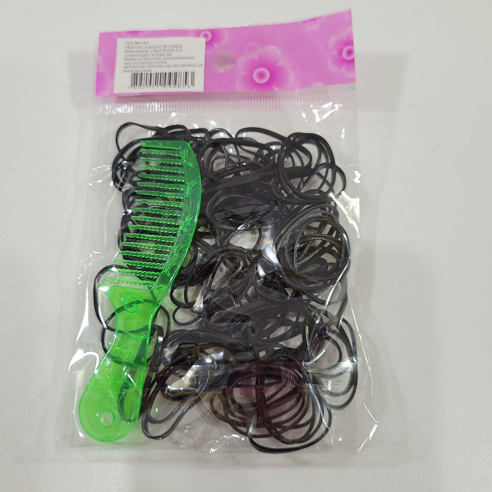 Miniatura: Borrachinha de Silicone com Mini Pente