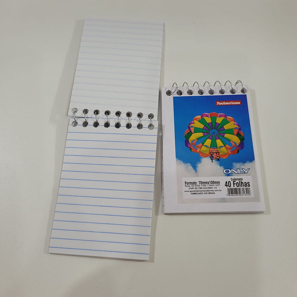 Miniatura: Caderneta Flexível Espiral 7X10cm 40 folhas Panamericana