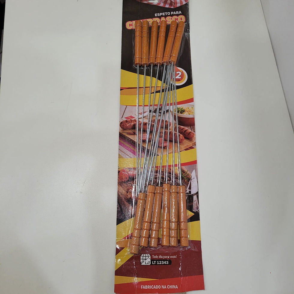 Miniatura: Kit Mini Espeto para Churrasco 12 unidades Espetinho para Churrasco