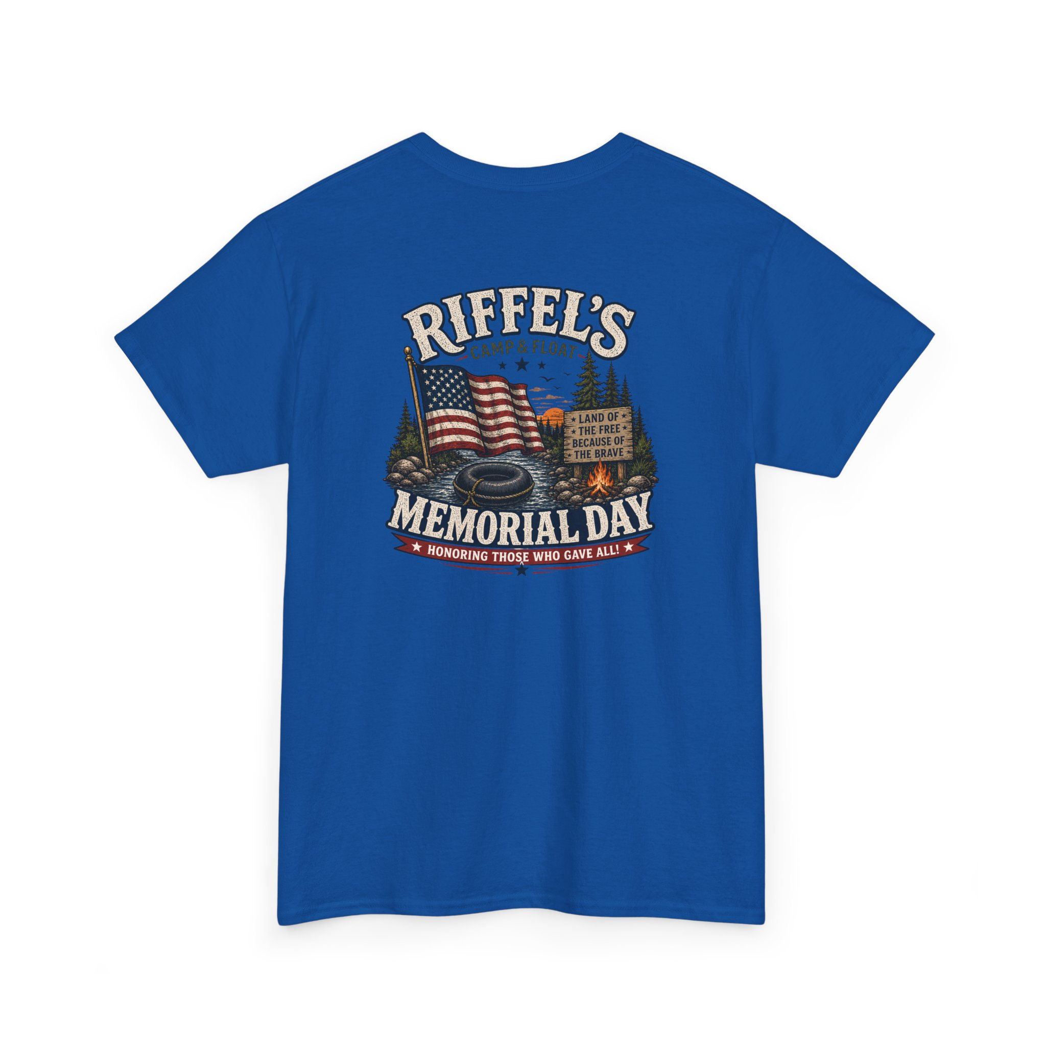 Memorial Day Camp & Lodge T-Shirt — Riffel's Patriotic Cabin Tee