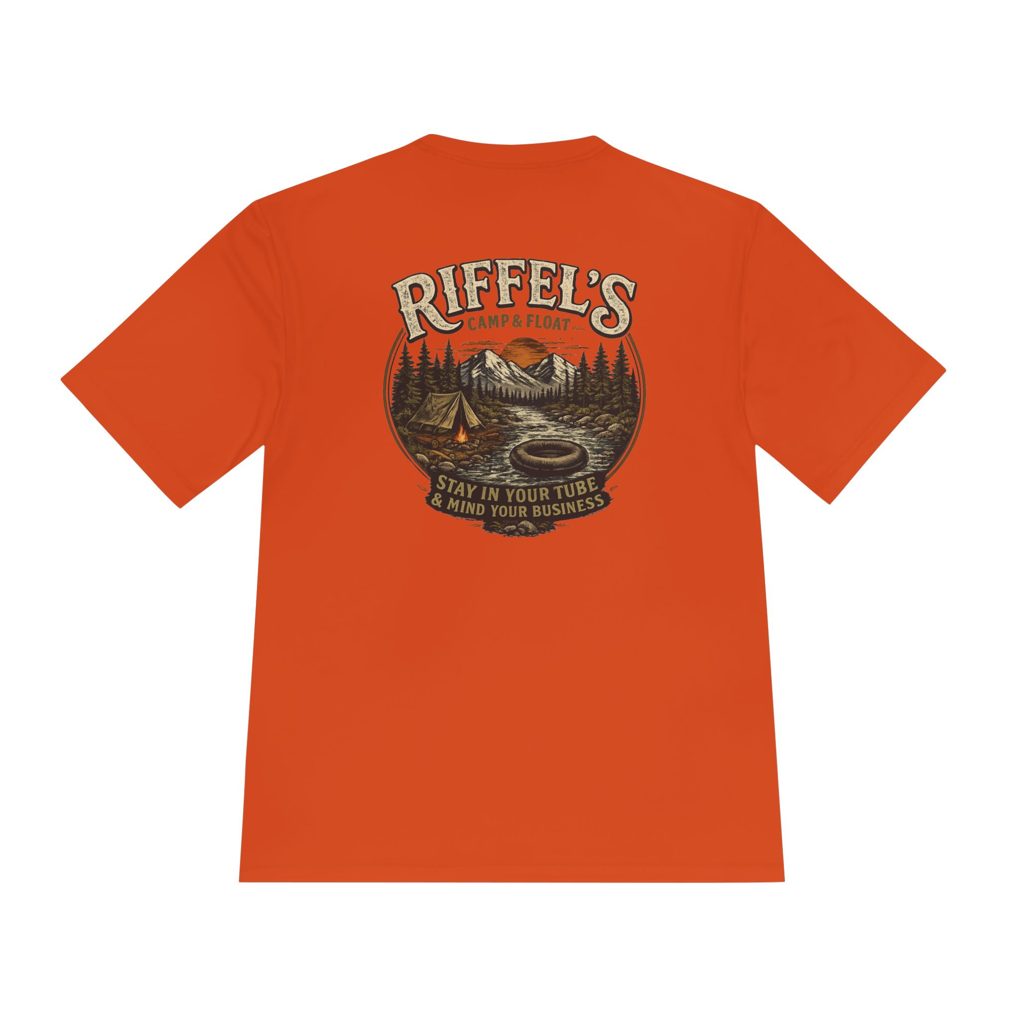 Camping Creek Float Tee — Camping Floating in Creek Graphic T-Shirt