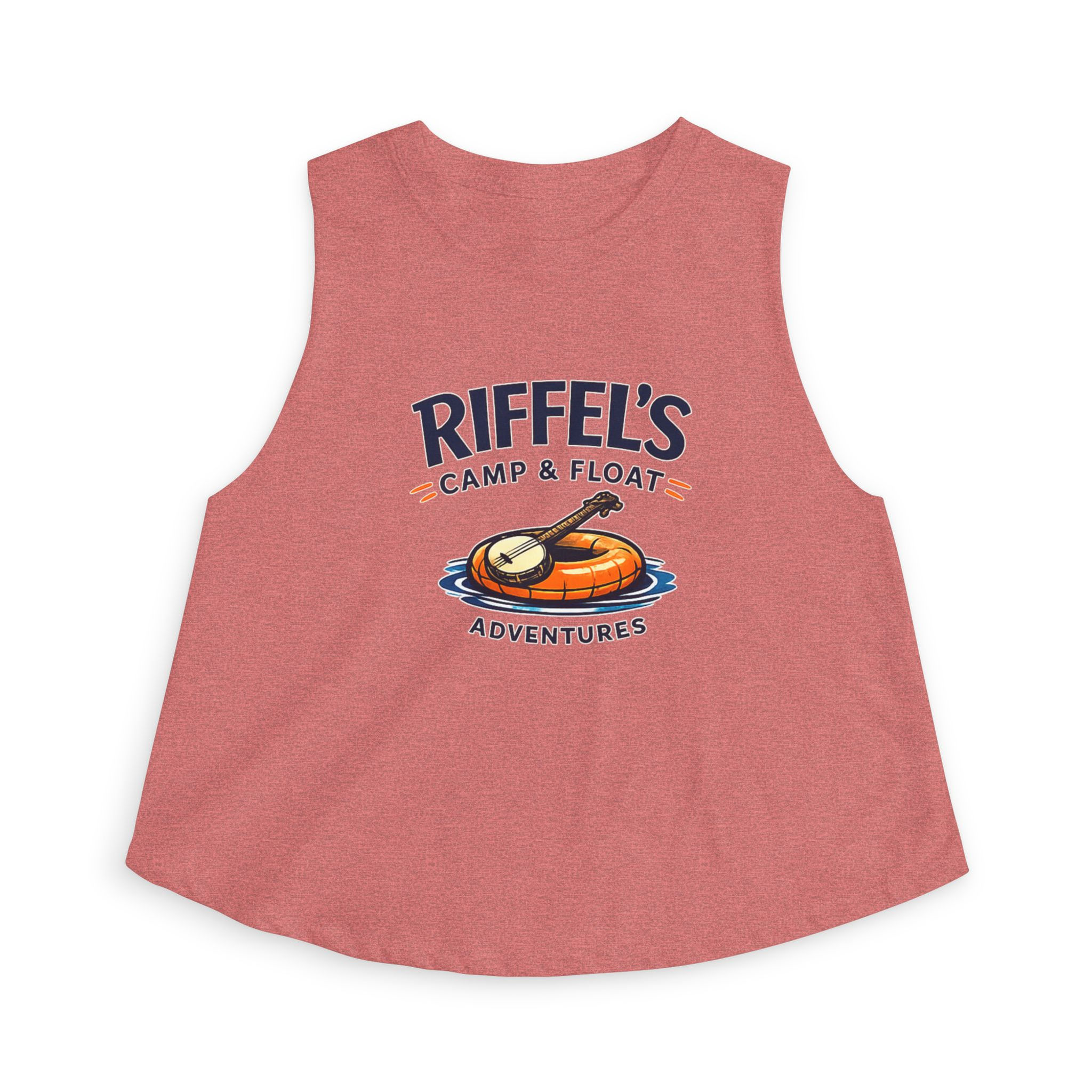 Camp & Float Adventures Crop Top — "Riffel's" Outdoor Summer Tank