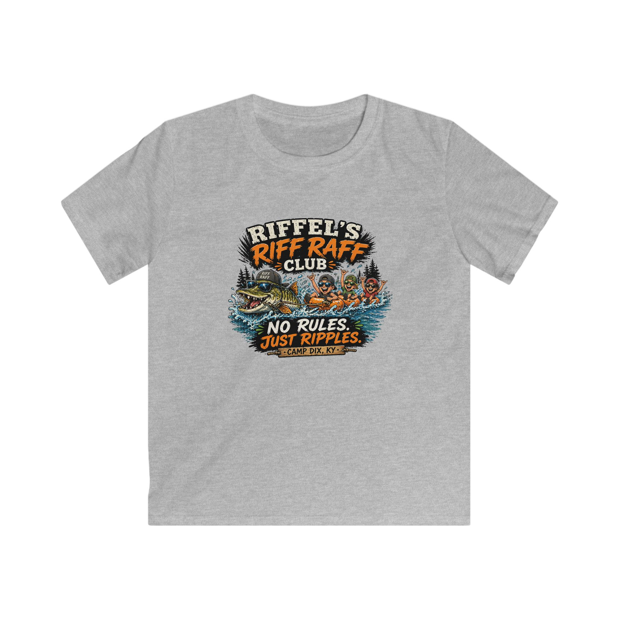 Kids Tee — Riffel's Riff Raff Club: Creek & Sun Graphic