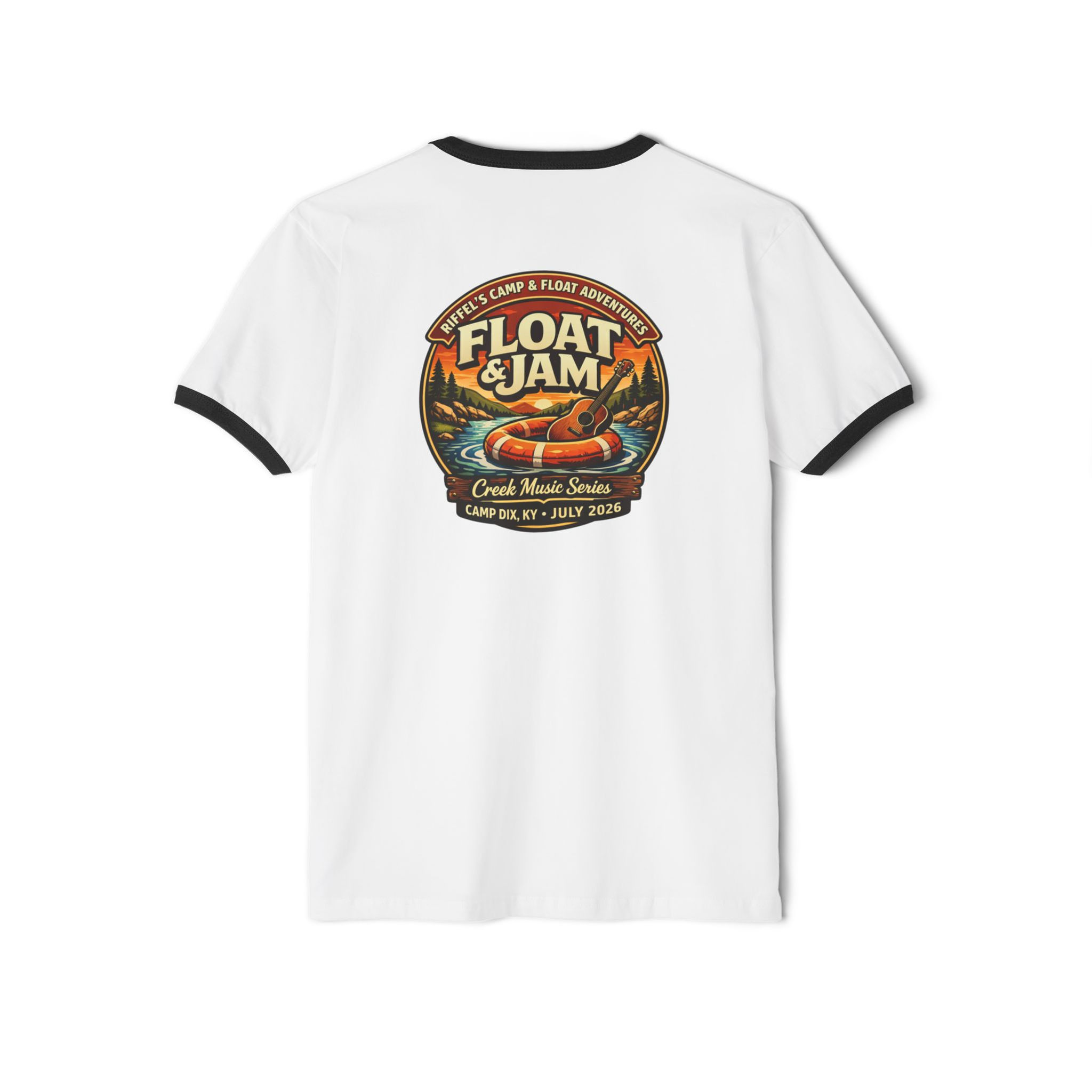 Float & Jam Creek Camping Tee — Summer Music Event T-Shirt
