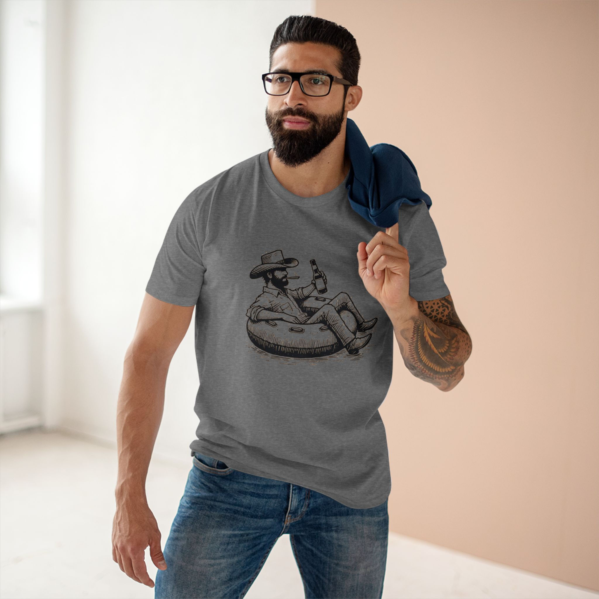 Cowboy Tubing T‑Shirt - Lazy River Beer Graphic Tee