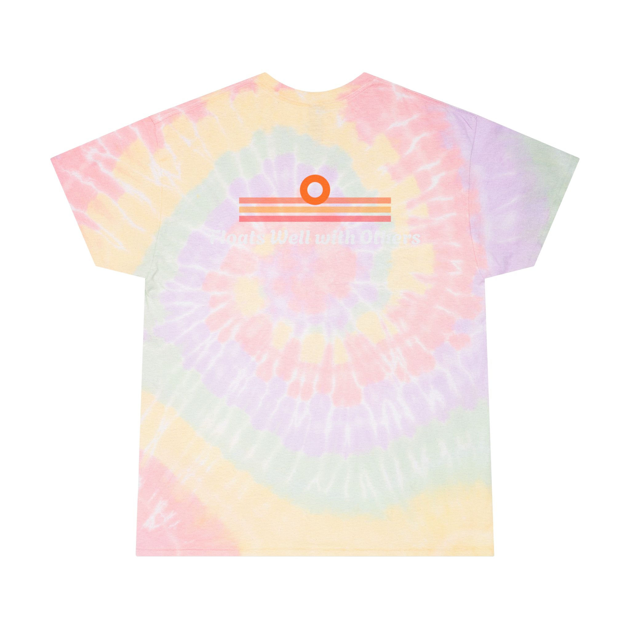 Tie-Dye Tee - Spiral Camping Vibes: Creek, Water & Food Trucks Design