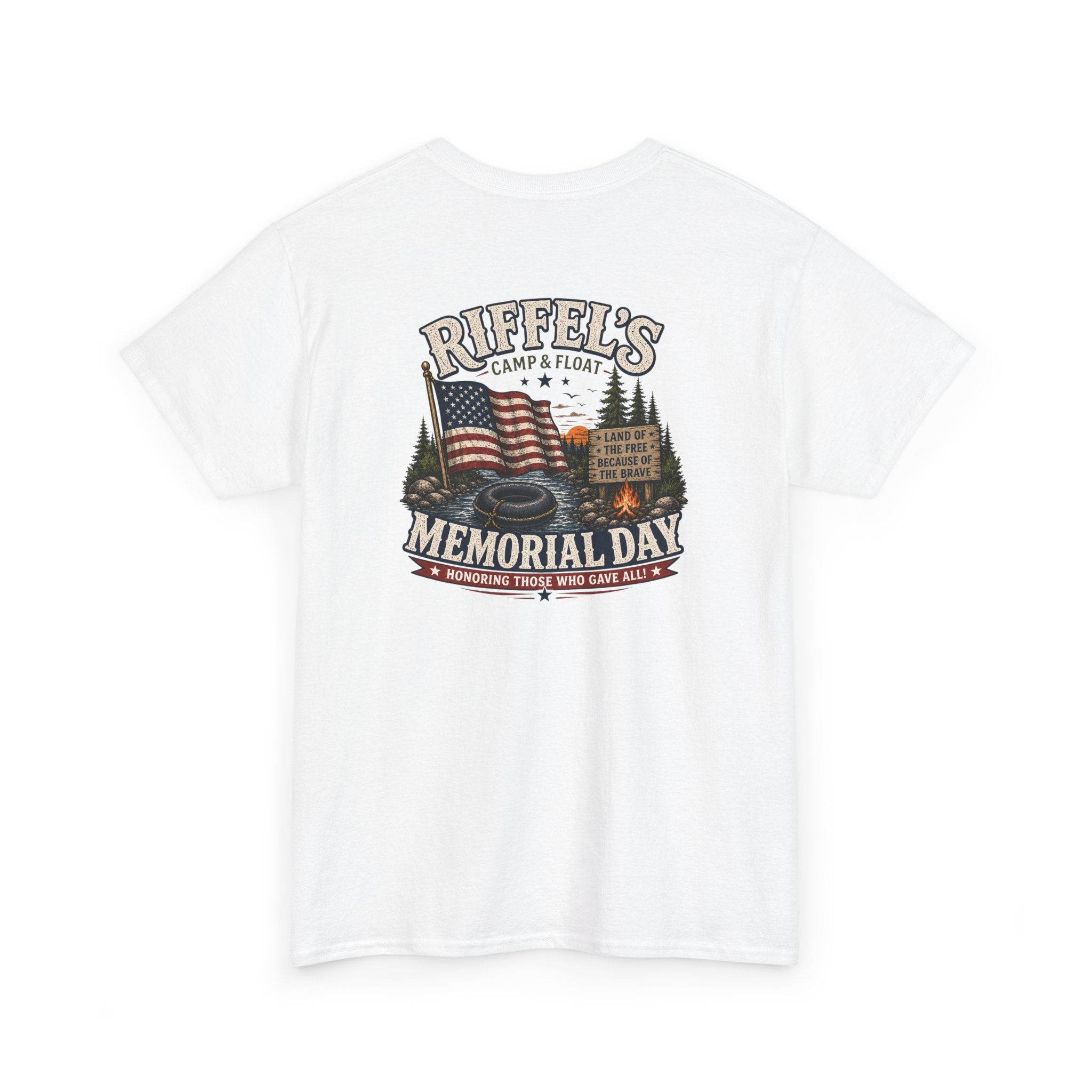 Memorial Day Camp & Lodge T-Shirt — Riffel's Patriotic Cabin Tee