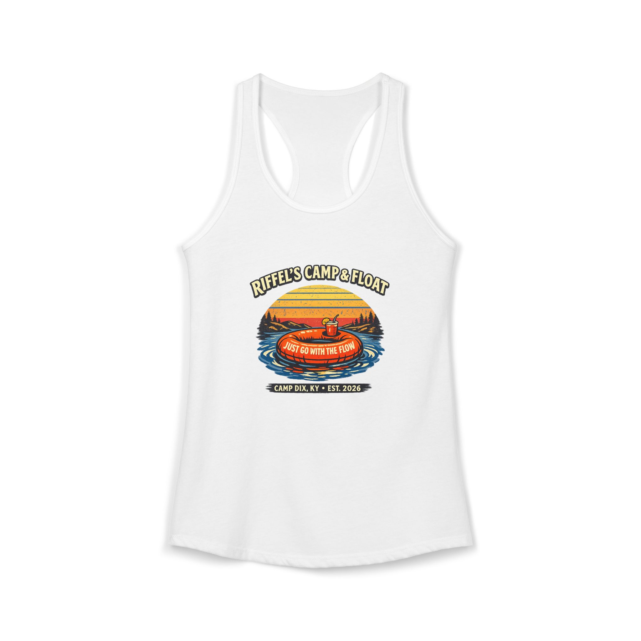 Creekside Summer Tank — Women's Camping & Tube Float Vibe