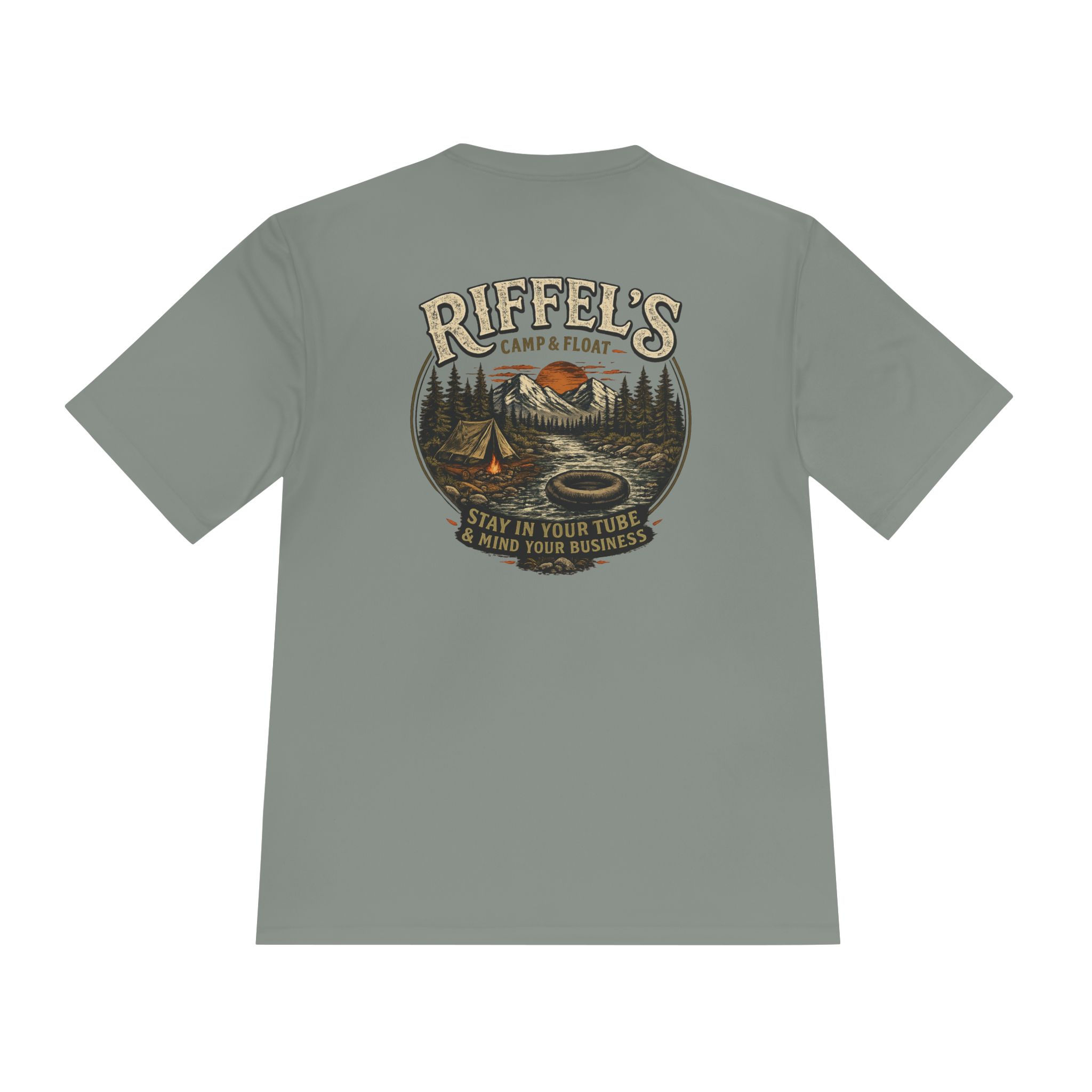 Camping Creek Float Tee — Camping Floating in Creek Graphic T-Shirt