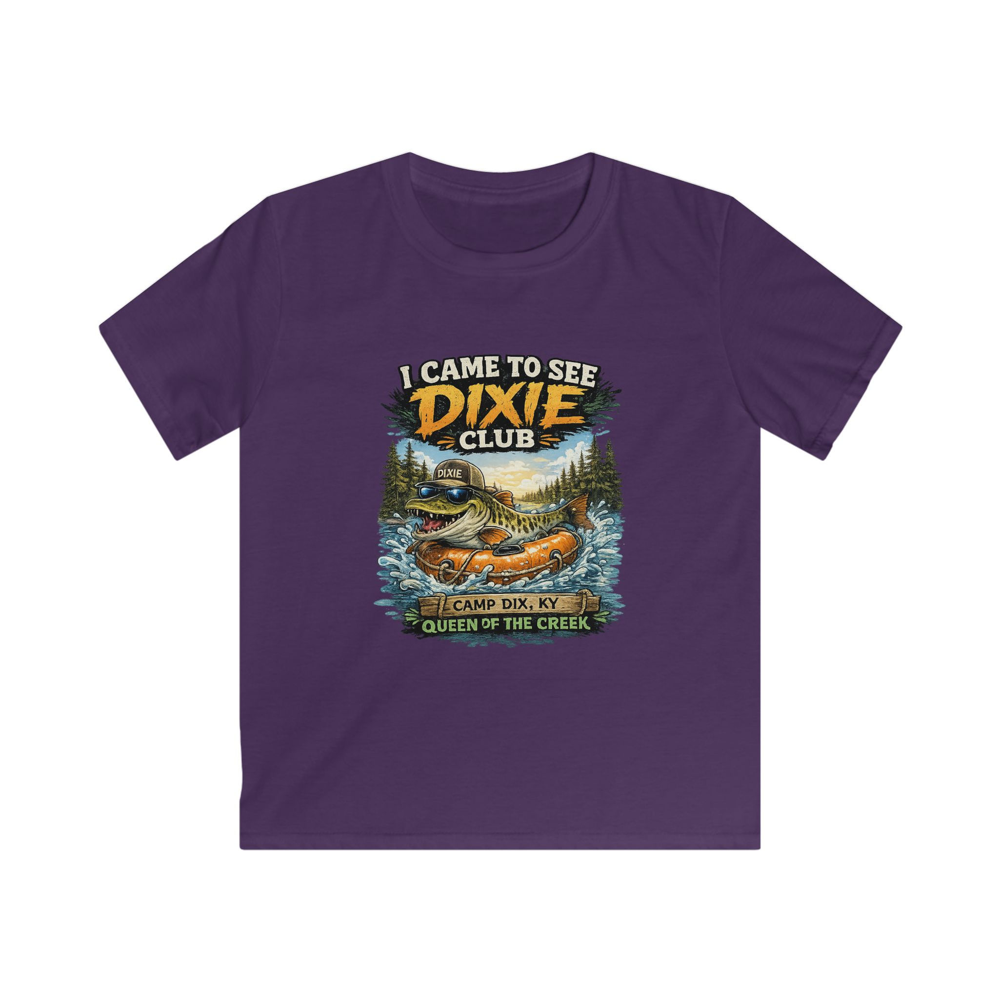 Kids T‑Shirt - "I Came to See Dixie Club" Fishing Tee (Queen of the Creek)