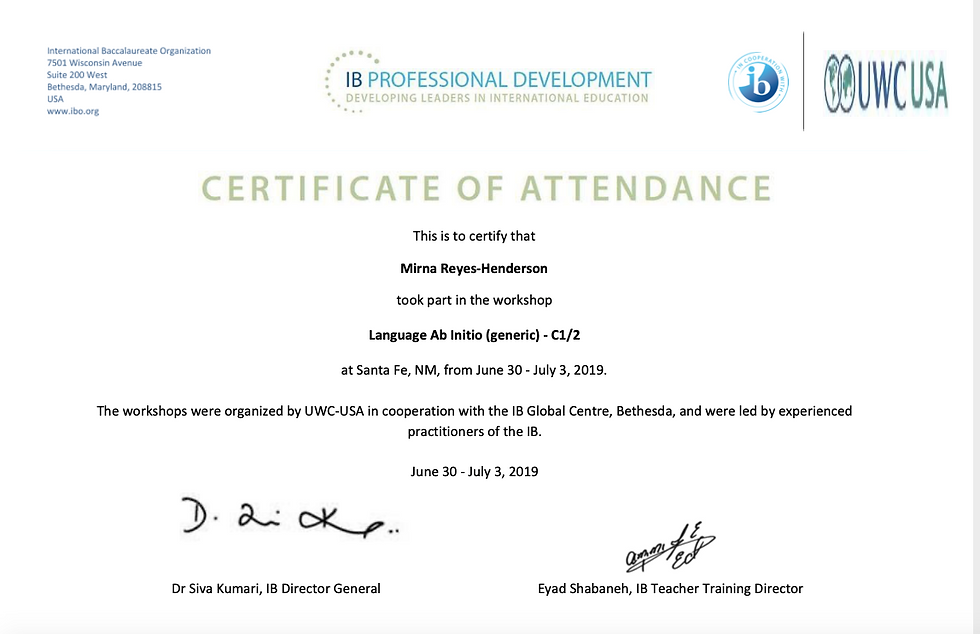 certiicate