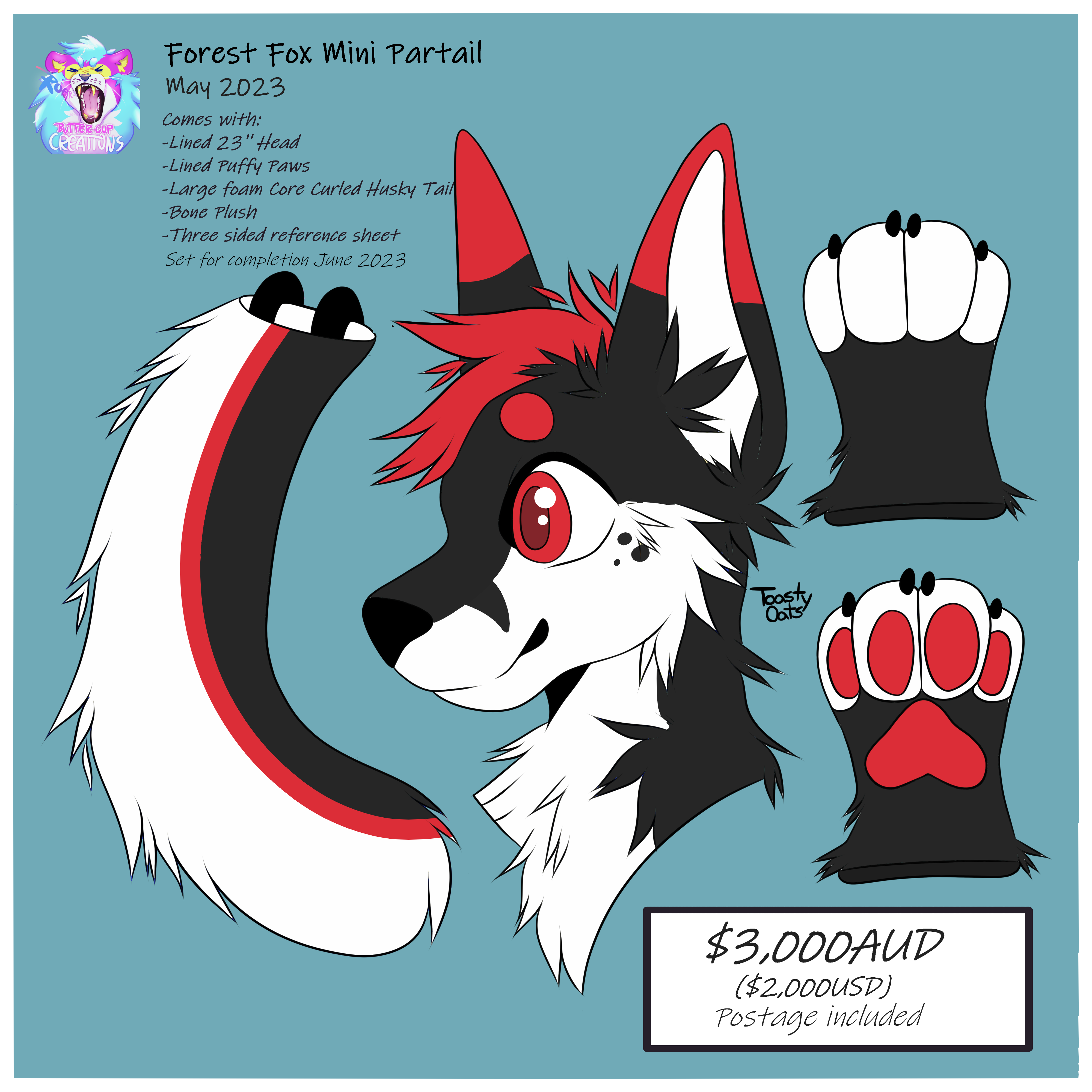 Molten Lava Fox Pre-purchase Pre-made