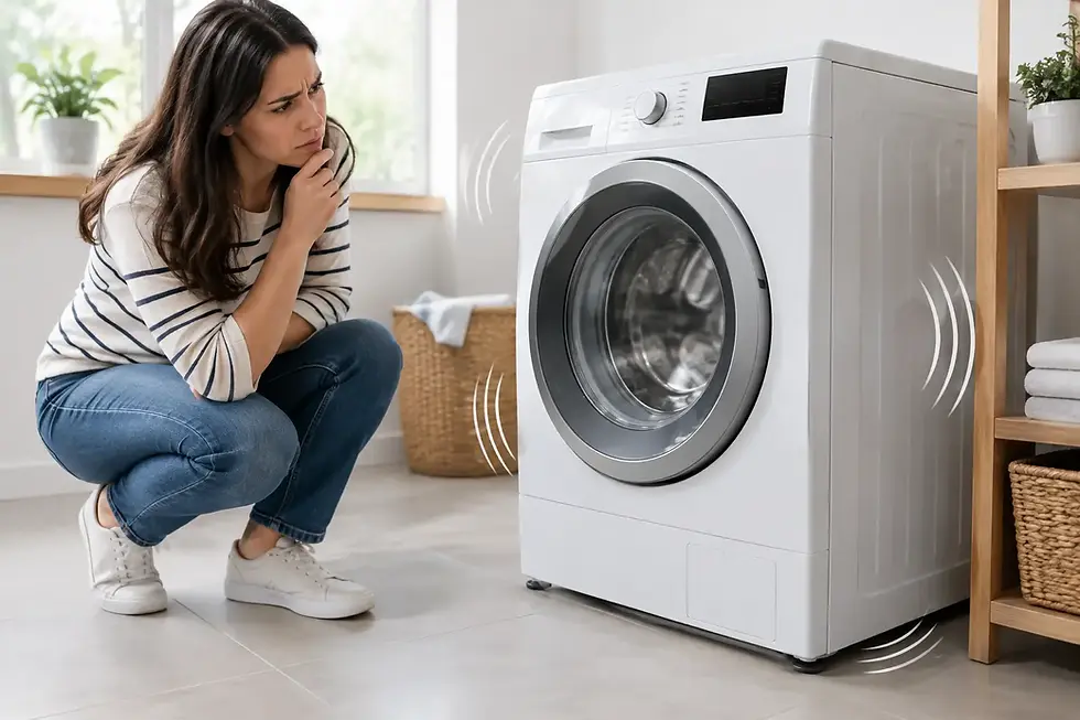 ¿Por qué vibra mi lavadora? Causas y soluciones