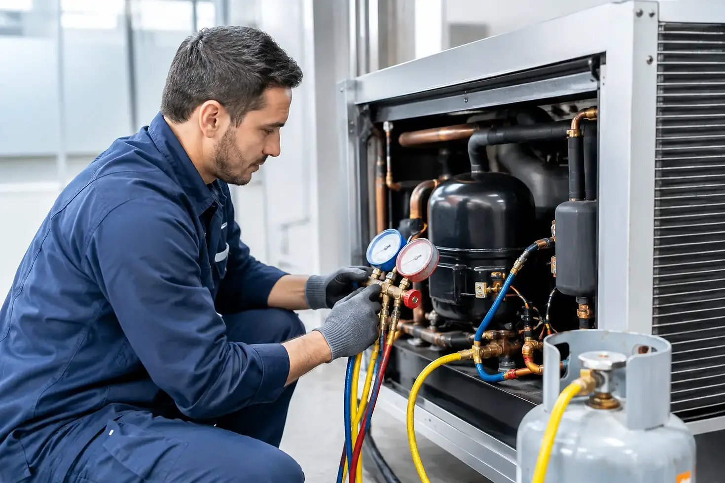 Ejemplos de recuperación en refrigeración comercial
