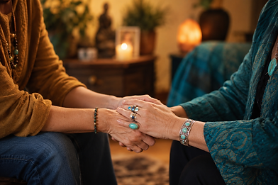 Rachel Mann PhD Holding the Hand of a Client.png